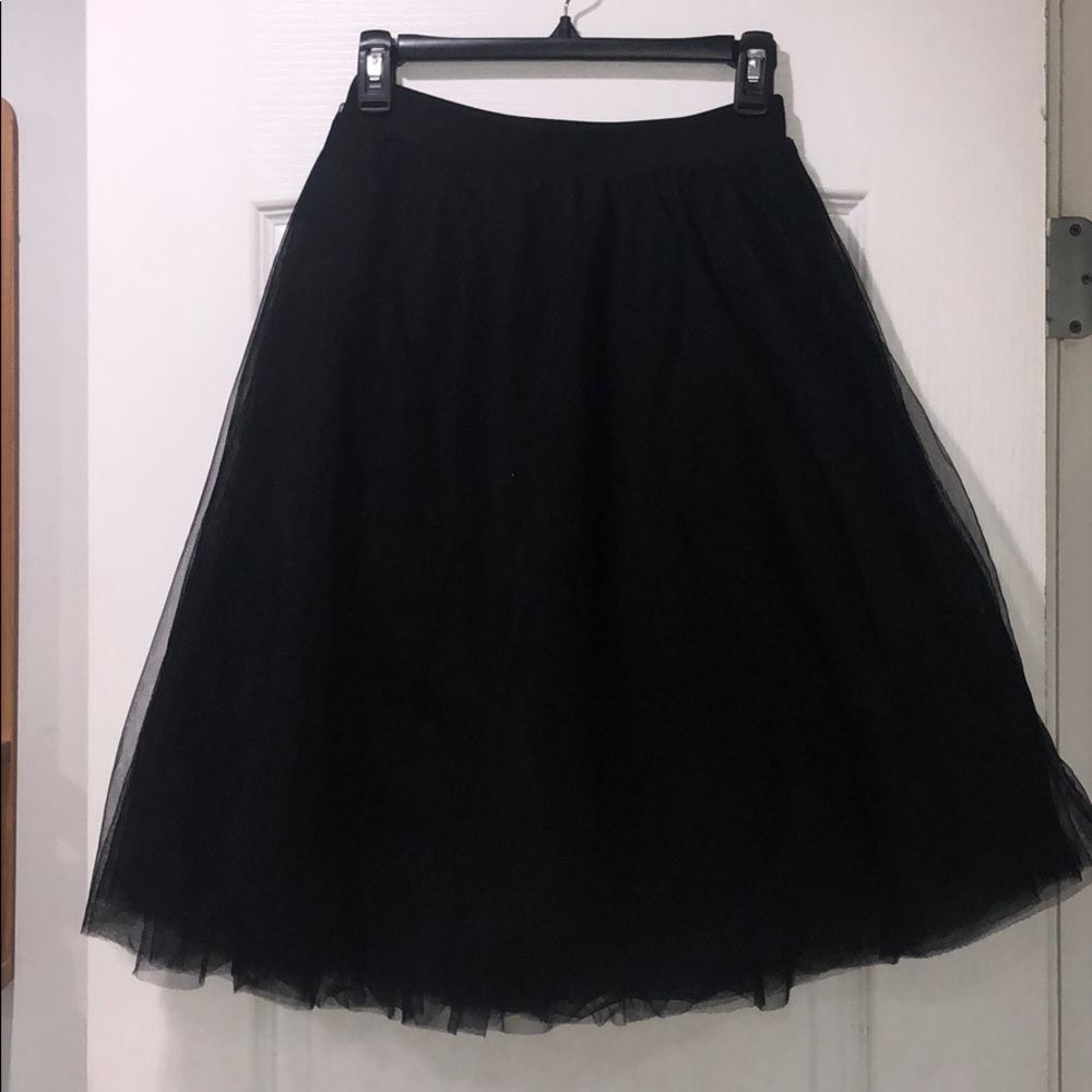 Black Lined Tutu Skirt
